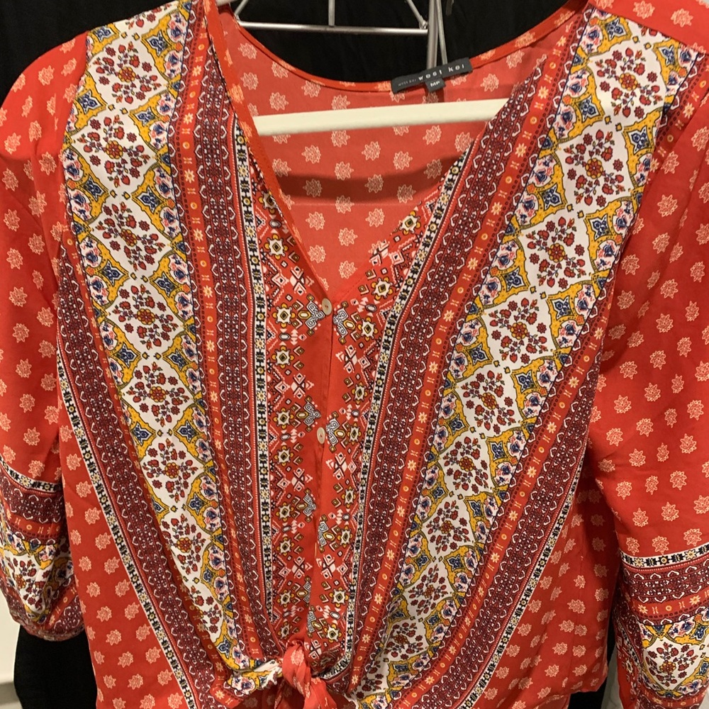 Floral blouse with beautiful brighten colors